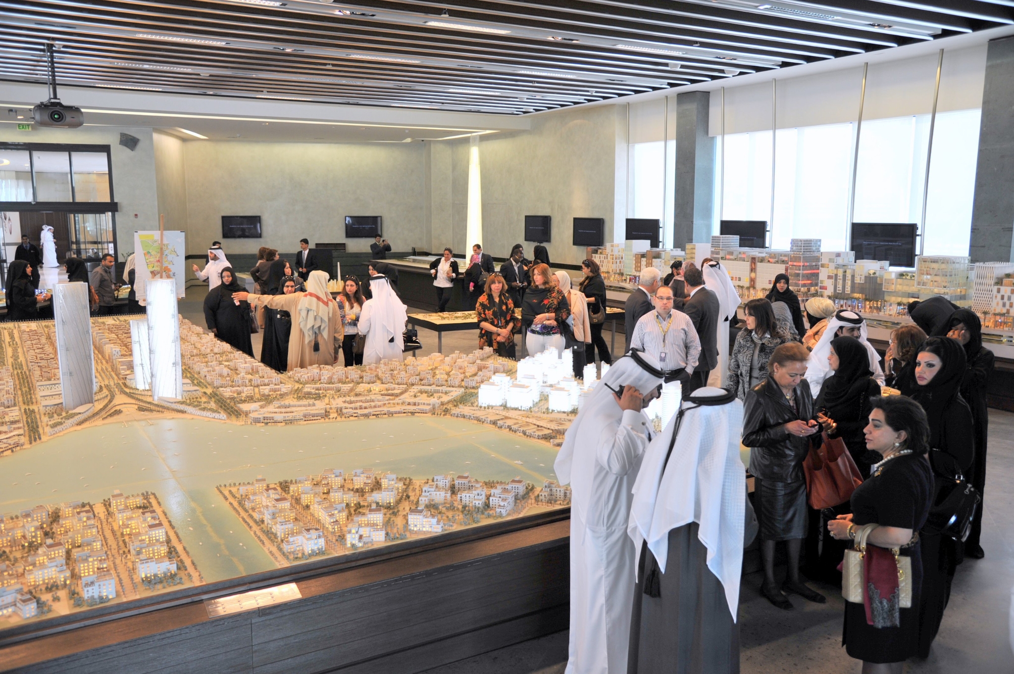 Mountain lake at dawn with mist.